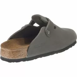 Birkenstock Boston Weichbettung Weit Geschlossene Hausschuhe - Grau/anthrazit -Schuhladen 9164429 05