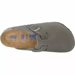 Birkenstock Boston Weichbettung Weit Geschlossene Hausschuhe - Grau/anthrazit -Schuhladen 9164429 06