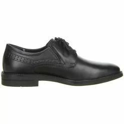 FRETZ Men Herren Business Halbschuhe Derby Leder Lochung Schwarz - Schwarz -Schuhladen 9518594 06