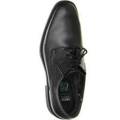 FRETZ Men Herren Business Halbschuhe Derby Leder Lochung Schwarz - Schwarz -Schuhladen 9518594 07